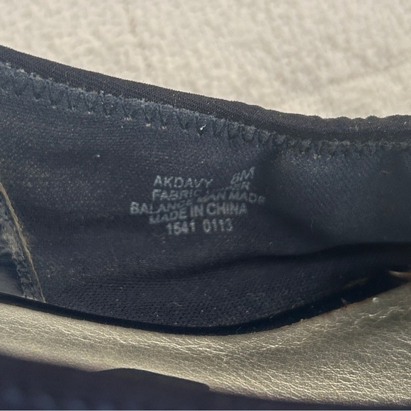 Anne Klein Slingback Wedge Shoes Navy Blue Glossy Toe Cap Comfort Davy size 8 - Picture 9 of 13